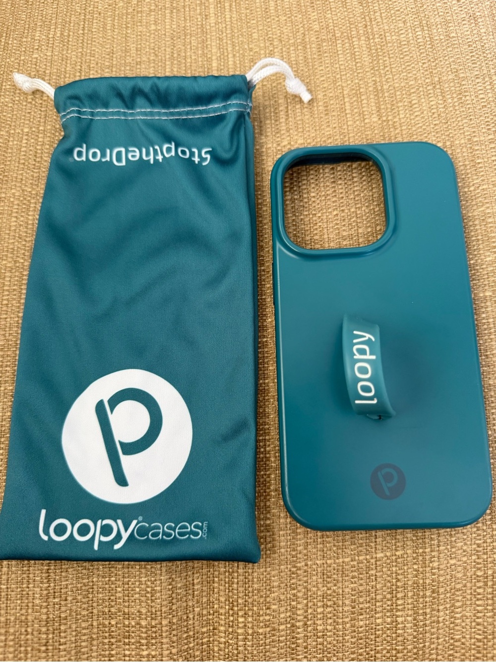 Loopy Case Teal Phone Case with Loop Grip